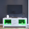 Modern TV Stand Unit Cabinet Living Room Set Entertainment Gloss Doors Free LED