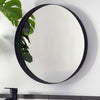 Wall Mounted Bathroom Mirror Cosmetic Makeup Shaving Mirror HD Glass Metal Frame