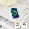 Bedside Table LED Light Nightstand High Gloss 2 Drawers USB Port Power Plug
