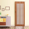 PVC Folding Concertina Door Gloss Sliding Door Panel Washable Bi Divider Screen