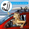 4PC Adjustable J Bars Car Roof Rack Kayak Canoe Carrier Universal H-Duty & Strap