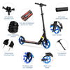 Kids Kick Scooter Foldable Ride On Height Adjustable LED Light-Up Scooter