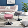 Padded Makeup Swivel Chair Velvet Fabric Dressing Table Seat Round Lifting Stool