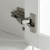3 Tier White Bathroom Storage Cabinet with Adjistable Shelves Standing Floor
