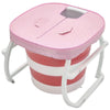 Folding Portable Bathtub Bath Tub Adult Child Warm Spa Sauna Soaking Barrel&Lid
