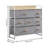 Fabric Cabinets Storage Unit Metal Frame Chest of Drawer Organiser Bedside Table