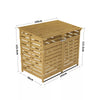 Double Triple Wheelie Bin Storage Wooden Store Cover Garden Rubbish Dustbin Shed