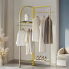 Durable Coat Rack Sturdy Entryway Garment Stand 180-90° Foldable Storage Shelf