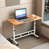 Overbed Bedside Desk Rolling PC Laptop Stand Tilting Table with Wheel Adjustable