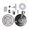 Reversible LED Crystal Ceiling Fan Lights Chandelier Lamp with Remote Control UK