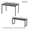 3Pcs Modern Dining Table and Chairs Set Table 2 Bench Seats Compact Kitchen Home