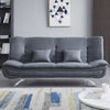 Faux Leather/Fabric 3 Seater Sofa Bed Sleeper Function Recliner Double Sofabed