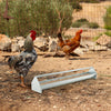 Heavy-Duty Galvanized Steel Chicken Feeding Trough Metal Chicken Feeder
