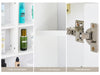Bathroom Cabinet Mirror Wall Mounted Cupboard With Multi-tier Shelves