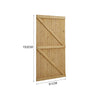 Wooden Garden Gate Outdoor Entrance Fence Security Door With Latch & Hings Kit