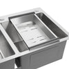 Double Bowl Stainless Steel Drop-in Kitchen Sink Dishwasher Vegetable Sink Home