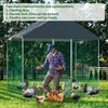 Heavy Duty Metal Chicken Run Coop Cage Walk In Kennel Netting Fence Feeding Pen