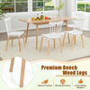 Chic Set of 4 Windsor Dining Chairs Kitchen Armless Side Chairs White