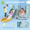 Toddler Indoor Activity Playground 4 in 1 Kids Slide Playset with Climber