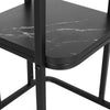 C-Shaped Sofa Side Table Coffee Laptop End Table Living Room Tea Desk with Shelf