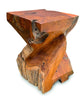 Teak Root Side Table - Z Shaped Twist Stool 40cm - Indoor & Outdoor