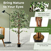 160 CM Artificial Ficus Tree Tall Indoor Plant Fake Home Office Decor Plant