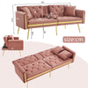 MODERN VELVET SOFA BED 2 SEATER CLICK CLACK SOFA SETTEE COUCH FOR LIVING ROOM
