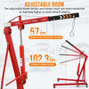 2 Ton Hydraulic Folding Engine Crane Hoist Lift Stand 2000kg Garage Workshop Red