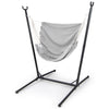 6 Level Adjustable Hammock Chair w/ Stand Sturdy Swing Chair Grey