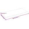 Wall Shelf Dark Grey 80x40x4 Treated Solid Wood D8D3