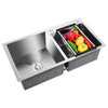 Double Bowl Stainless Steel Drop-in Kitchen Sink Dishwasher Vegetable Sink Home