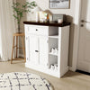 Sideboard,Wooden Storage Cabinet with Adjustable Shelf,Modern Kitchen Cupboard