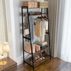 Industrial Clothes Rail Rack Coat Stand Garment Wardrobe Bedroom Entryway
