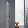 Brass Round Bathroom Rainfall Shower Head System Mixer Valve Set Bathtub Faucet