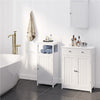 Bathroom Storage Cabinet Cupboard Floor Standing Unit 2 Drawers 2 Doos, White