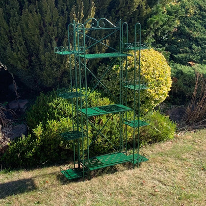 3 Tier Metal Plant Stand Ladder Flower Pot Display Rack Shelf Indoor & Outdoor