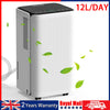 12L/Day Portable Quiet Dehumidifier for Home, Electric Air De-Humidifier UK