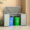 Lockable Metal Garden Wheelie Bin Storage Cabinet Bicycle Bike Shed Storage Tool