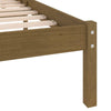 Bed Frame Honey Brown Solid Wood Pine 120x200 T0G3