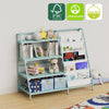 Bookshelf Bookcase with Children's Reading Room for 9 Storage Compartme Green