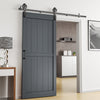 Wood Barn Door Sliding Door Divider Hardware Kit 6-7FT / Door with Track Kit Use