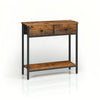 Slim Console Table with Storage - Ideal for Living Room and Hallway