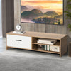 Wooden TV Stand For TVs Up To 139.7 Cm Entertainment Center Console Table