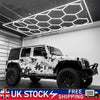 14 x Hexagon LED Lighting Car Detail Home Garage Workshop Retail Barber Car Van