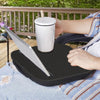 Wood Desk Portable Laptop Desk Tray Knee Pillow Table Ipad Slot Writing Table
