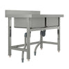 Commercial Catering Sink Stainless Steel Double Bowl Unit Kitchen Food Wash Tank