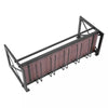 Wall Mounted Wine Rack Gin Shelf Rack Bottle 5 Glass Holder Home Bar 1 Layer