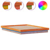 Lechnical Bed Frame Wax Brown 160x200 Solid Wood Pine,Bed Frame,Bed G7A6