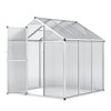 Walk-In Greenhouse Polycarb PC Panel Aluminium Frame W/ Door Window Vent