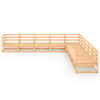 9 Piece Garden Lounge Set Solid Pinewood
